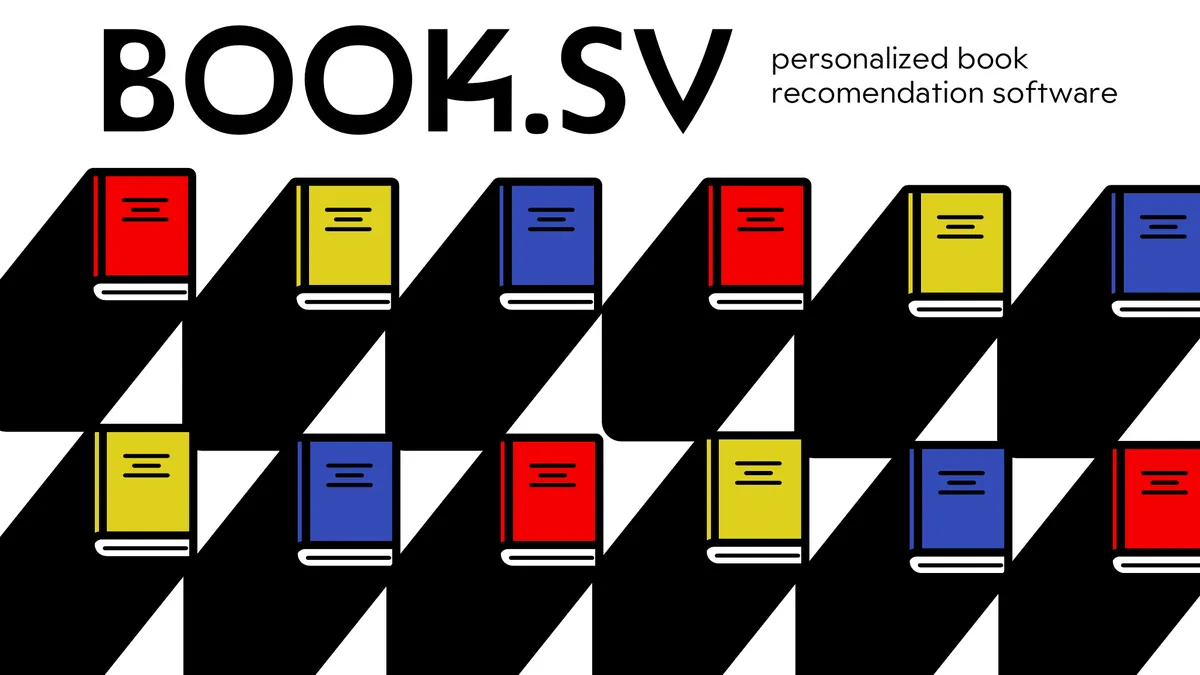 Book.sv wordmark above a pattern of red, yellow, and blue books